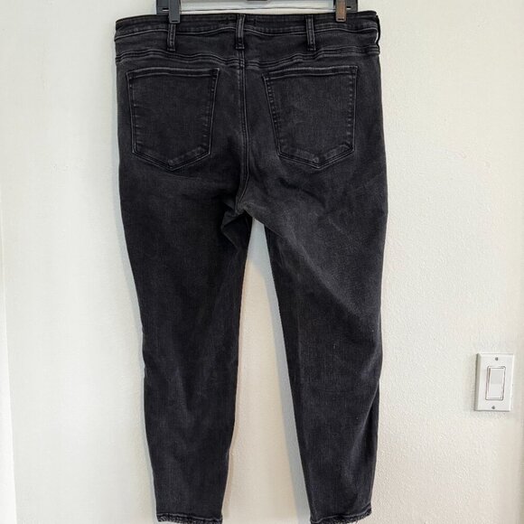 Silver High Note Skinny Jeans in Black Size 16 - Picture 5 of 9